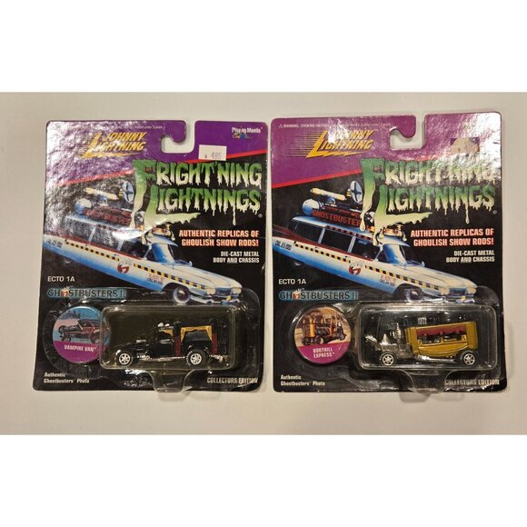 Johnny Lightning Ghostbusters II Fright'ning Lightnings Vampire Van & Boothill E - Picture 1 of 3